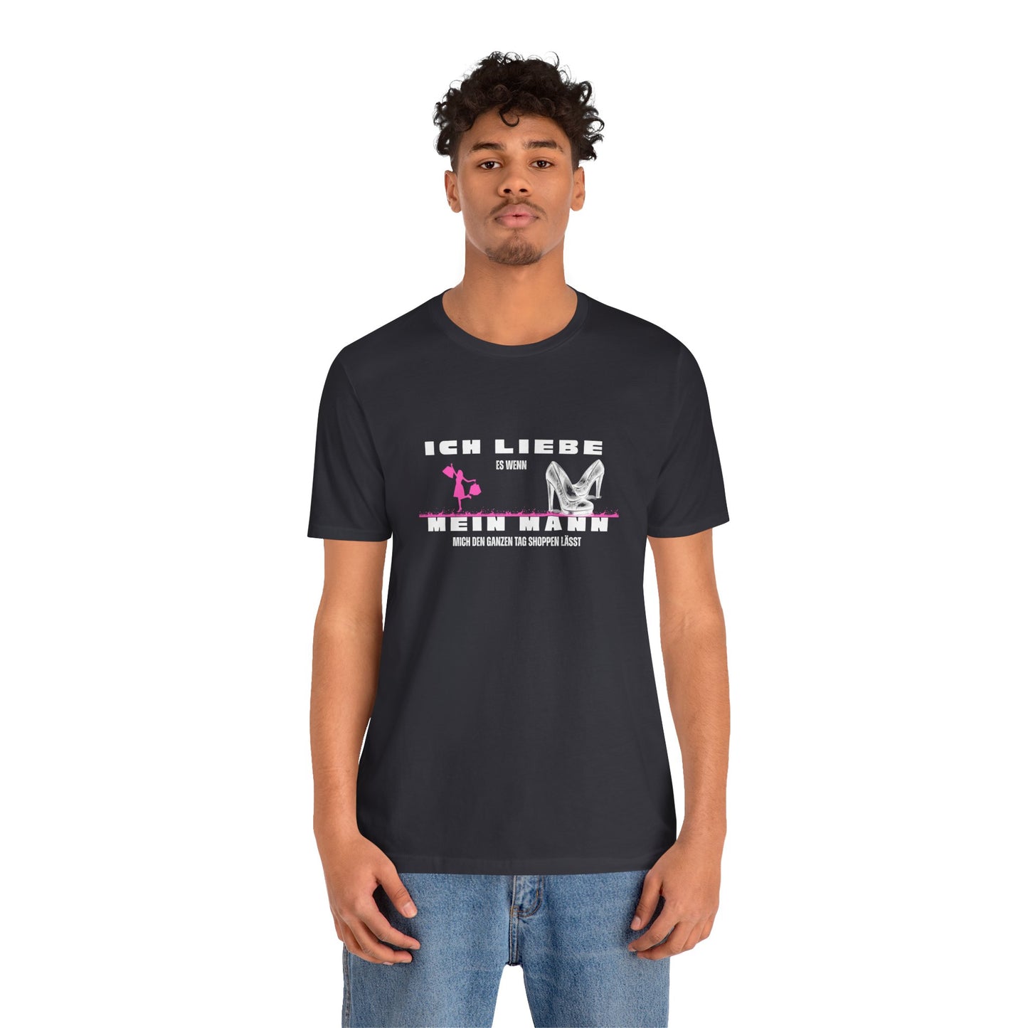 I Love My Husband "Shopping" Unisex Jersey Short Sleeve Tee