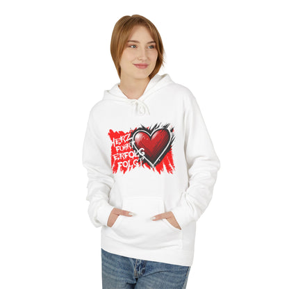 Herz führt Erfolg folgt Hoodie