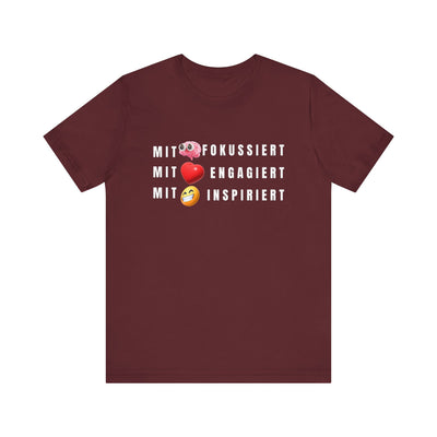Inspirational Emoji T-Shirt Herz - Hirn - Humor - Heart - Mind - Humor