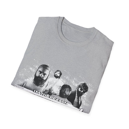 I am the reason why this night...Retro Graphic Unisex Softstyle T-Shirt - Hangover Alan