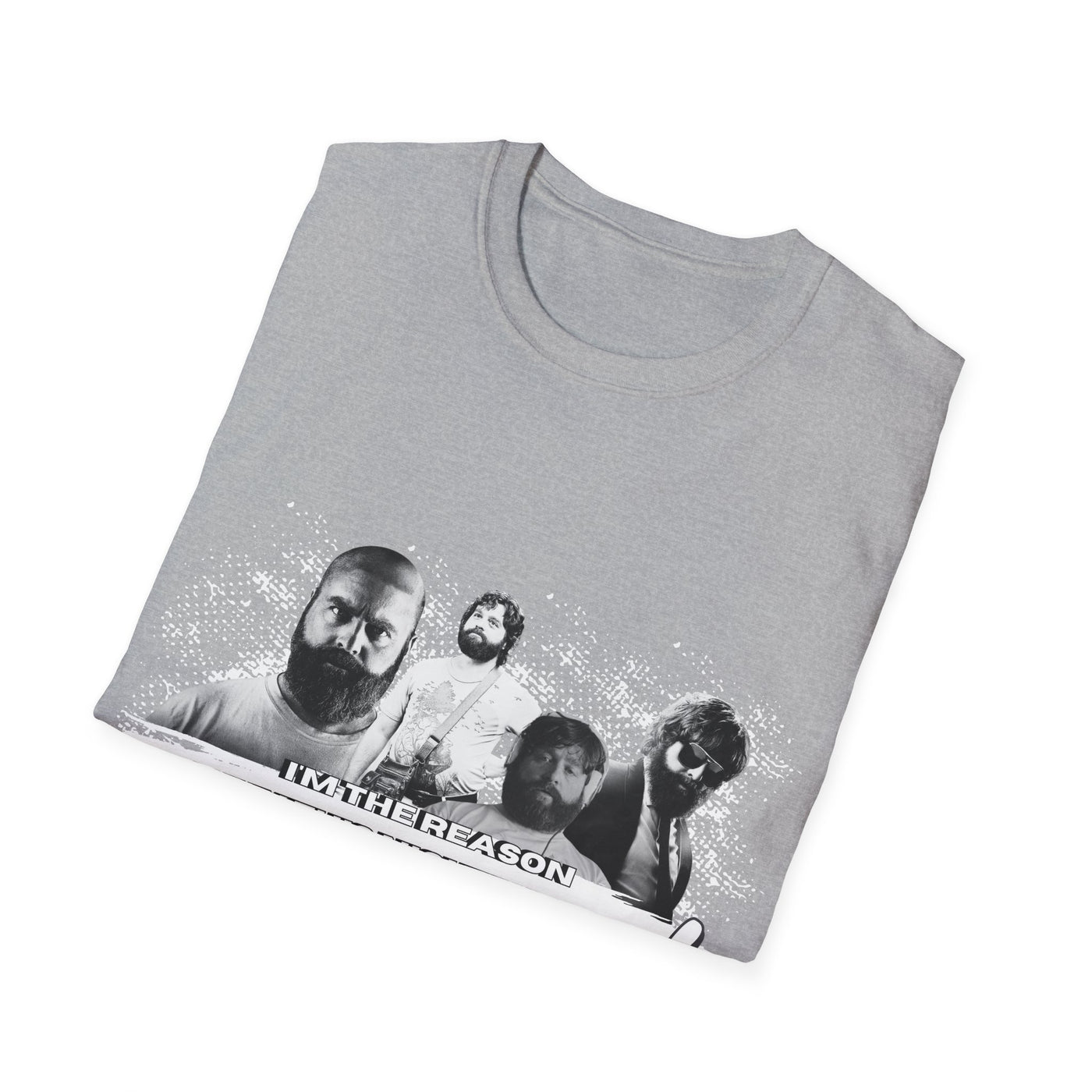 Retro Graphic Unisex Softstyle T-Shirt - Hangover Alan 