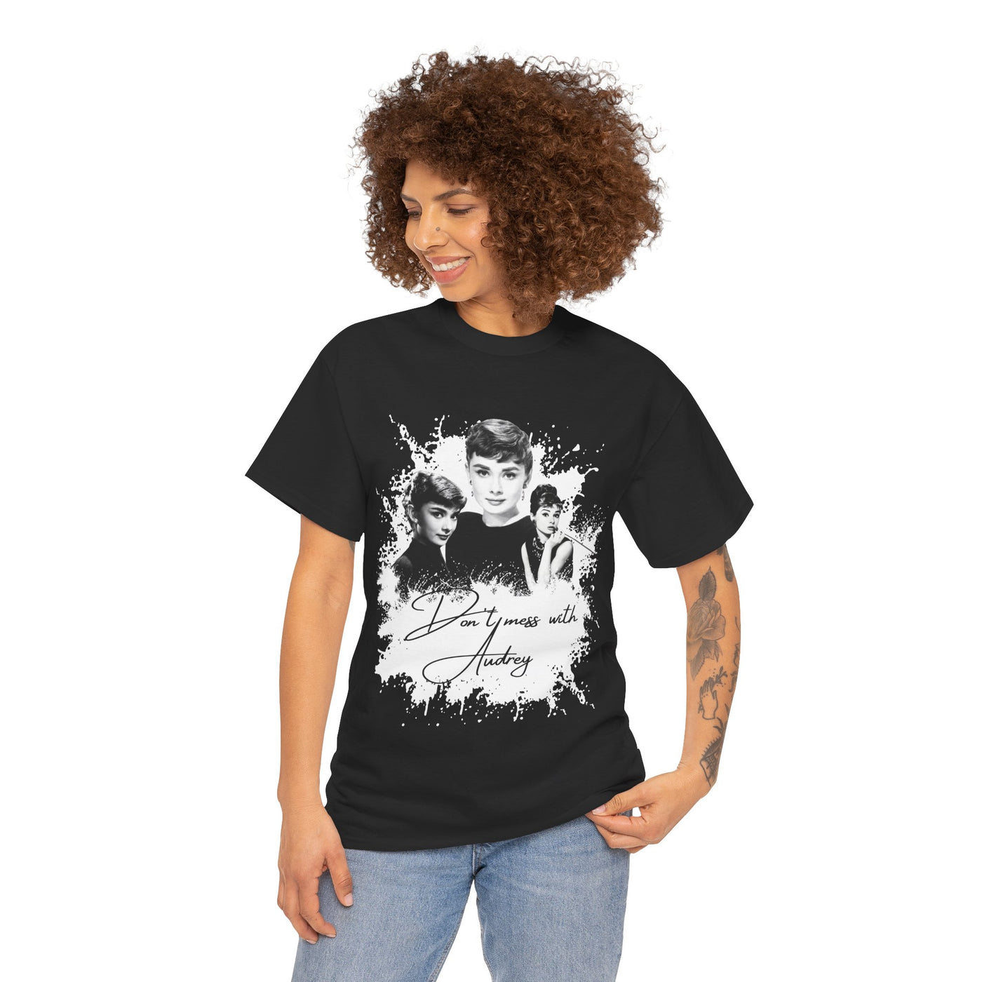 Don't mess with Audrey - Audrey Hepburn T Shirt