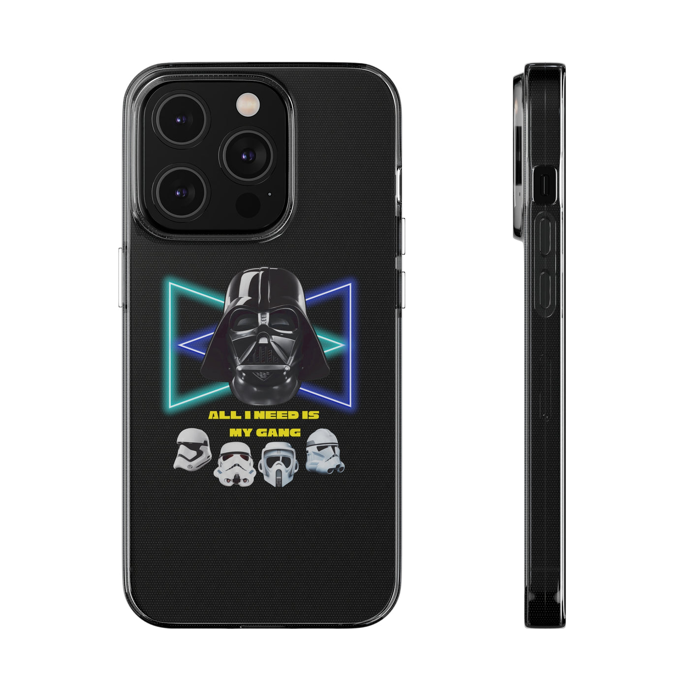 Handyhülle Darth Vader Phone Case, Star Wars Clear Silicone Phone Cover,  All I Need Is My Gang