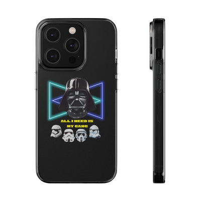 Handyhülle Darth Vader Phone Case, Star Wars Clear Silicone Phone Cover,  All I Need Is My Gang