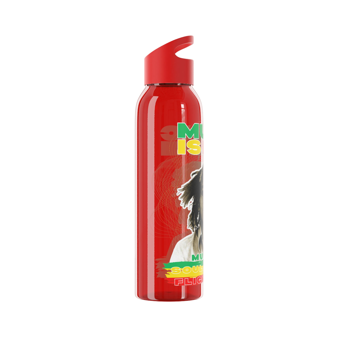 Bob Reggae- Music is Life Water Bottle, Wasserflasche