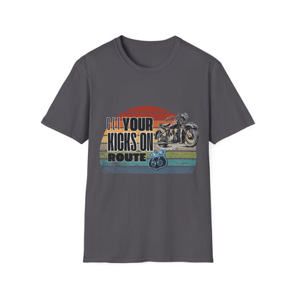 Retro Motorcycle Adventure Hoodie - 'Get Your Kicks On Route 66'