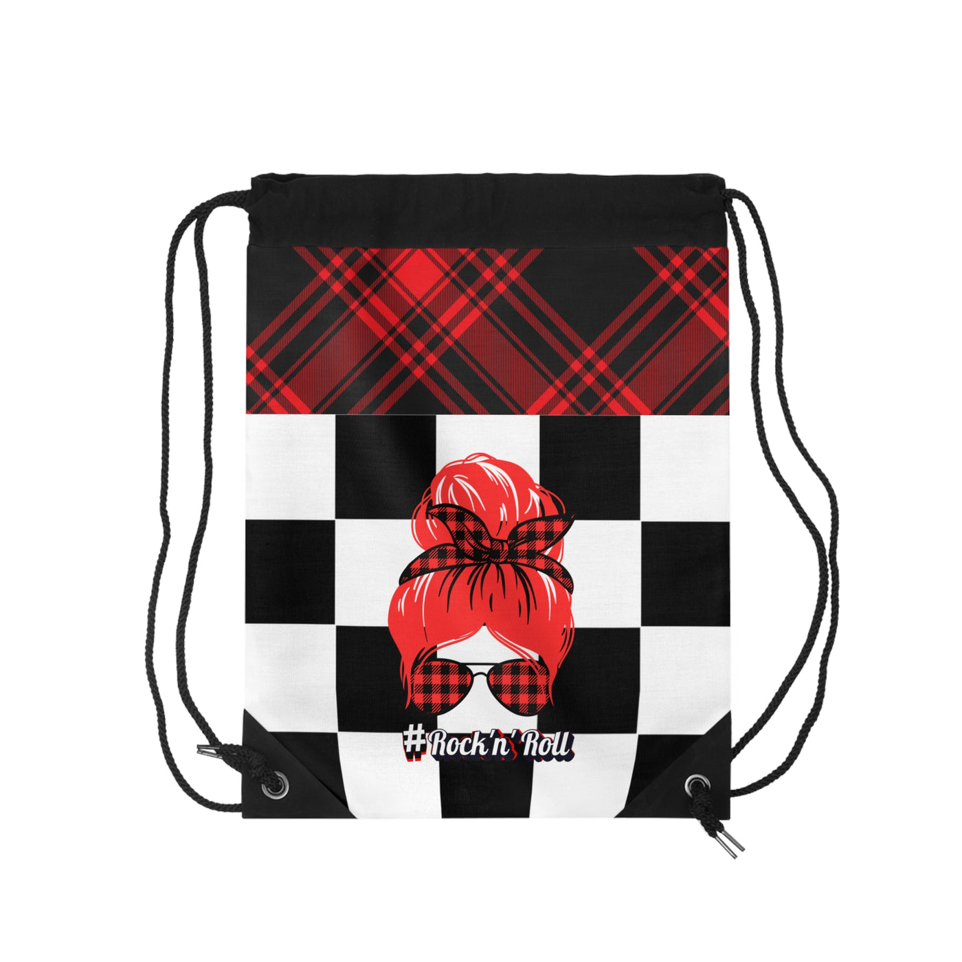 Rockabilly Drawstring Bag - Retro Style Gym Sack, Turnbeutel