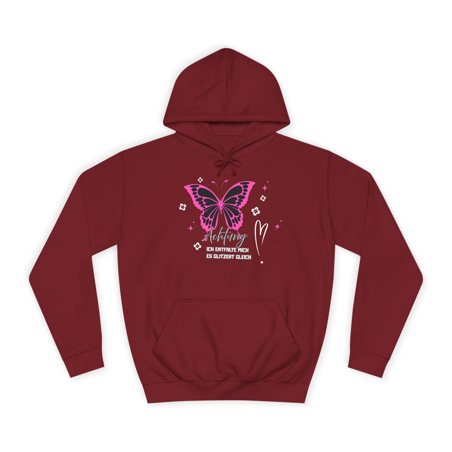 Hoodie Achtung ich entfalte mich - es glitzert gleich