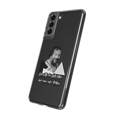 Handyhülle Unique Phone Cover, Ich wollte die Welt retten, dann gabs Mittag