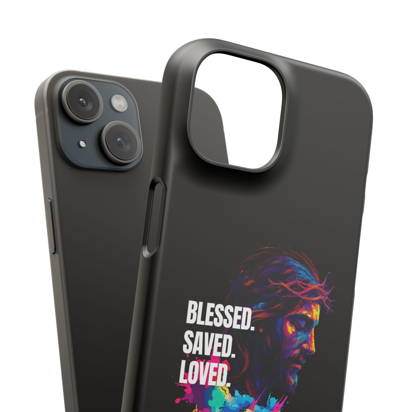 Blessed Saved loved - Snap Case - Jesus
