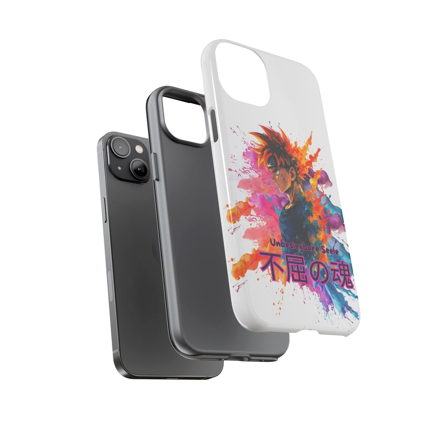 "unbesiegbare Seele" Tough Cases - Colorful Anime Phone Case Handyhülle