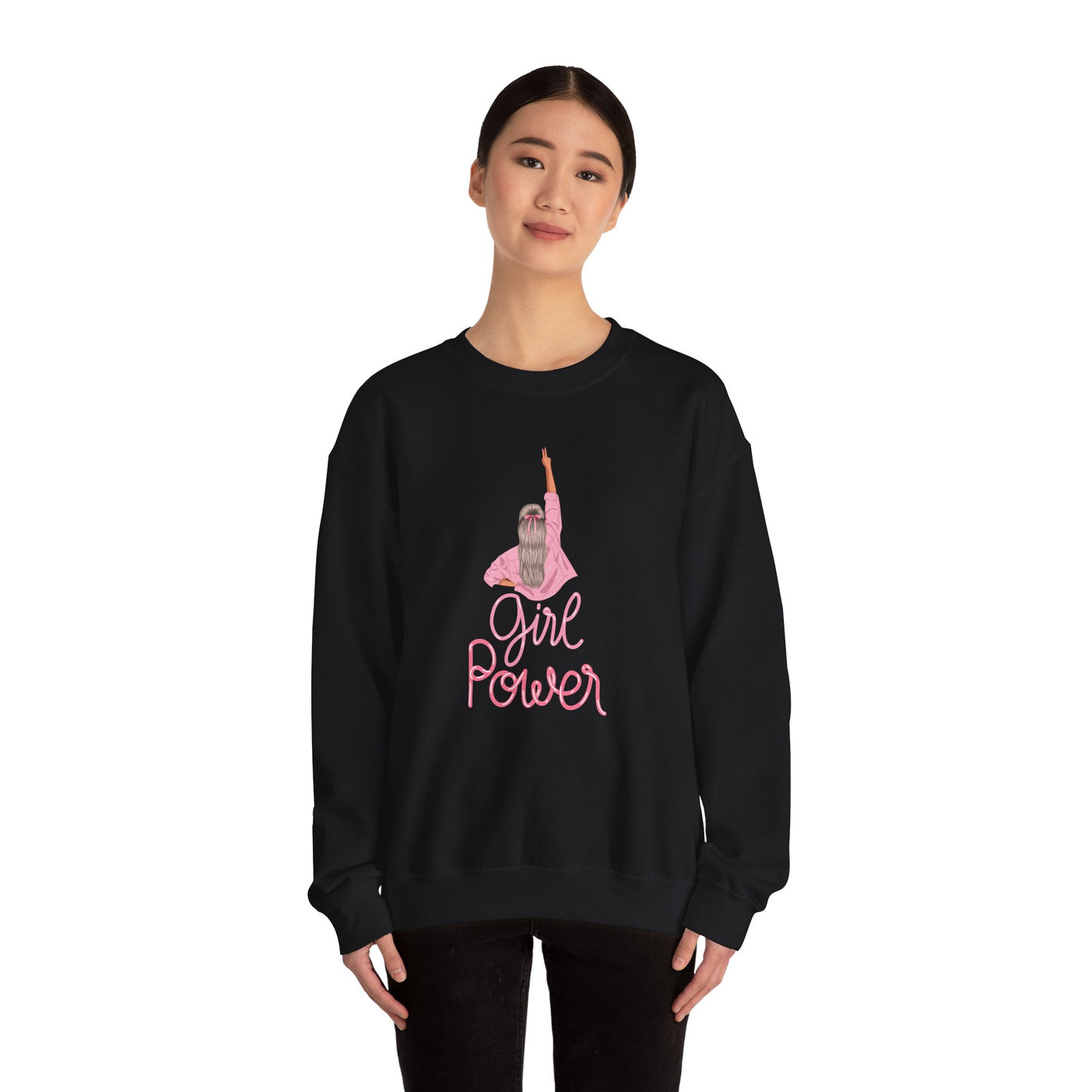 Girl Power Unisex Crewneck Sweatshirt,