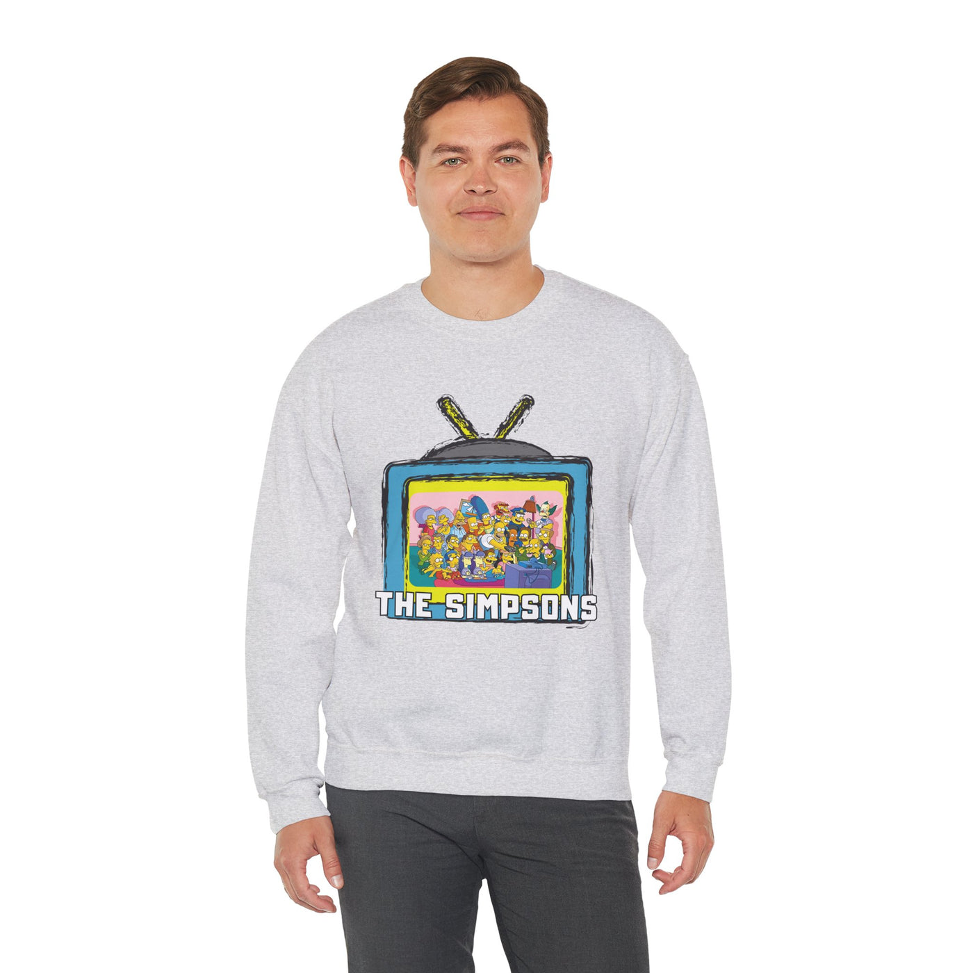 The Simpsons Unisex Heavy Cotton Sweatshirt
