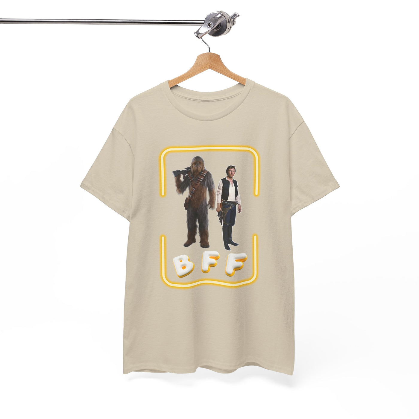 BFF Chewbacca &amp; Han Solo Unisex Heavy Cotton Shirt
