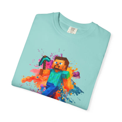 Colorful Gamer T-Shirt - Back to Different Minecraft Design