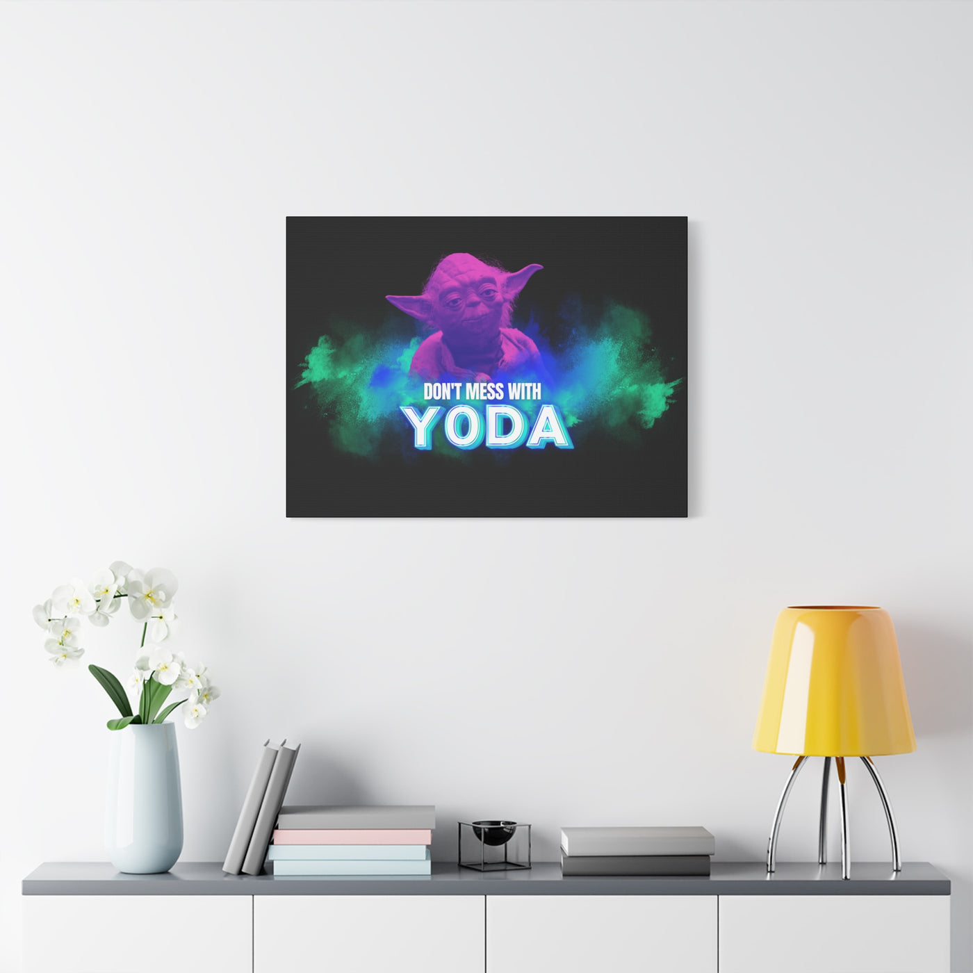 Inspirational Yoda Canvas Art - Modern Wall Decor for Star Wars Fans