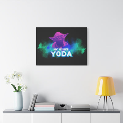 Inspirational Yoda Canvas Art - Modern Wall Decor for Star Wars Fans
