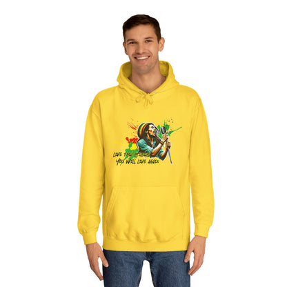 Live for others B  o  b   M a r l e y Hoodie
