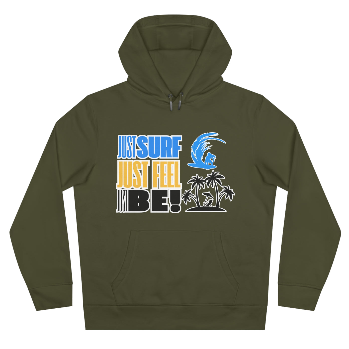 Just Surf Hooded Sweatshirt - Perfect for Beach Lovers and Surf Enthusiasts