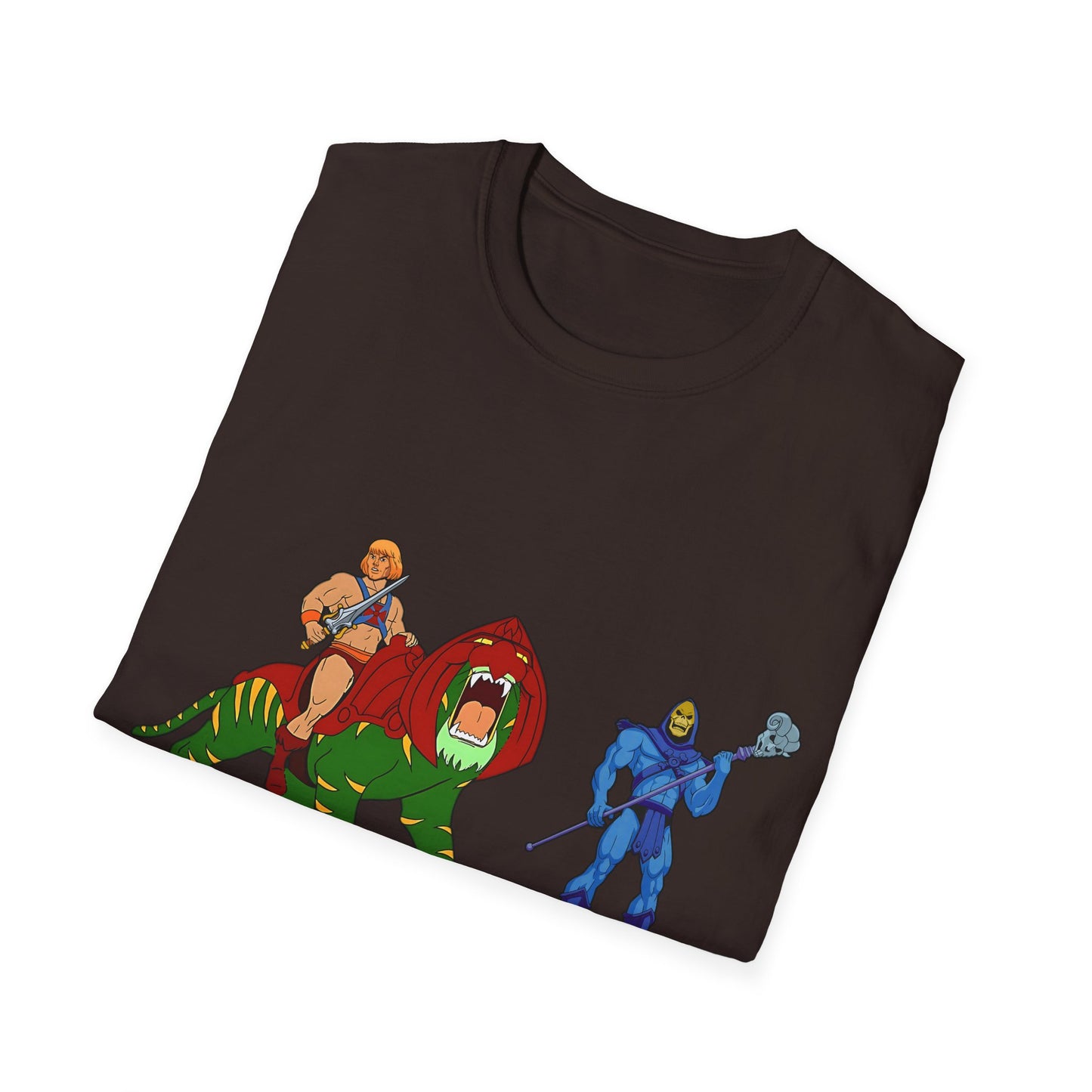 He-Man Retro Graphic Tee, Unisex Softstyle Shirt for Fans, Vintage Cartoon Apparel, Gift for Geeks, Nostalgic T-Shirt