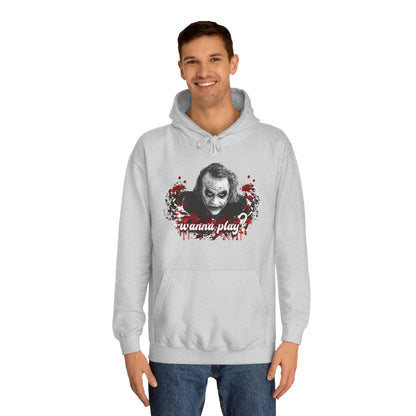 Joker "wanna play" college hoodie