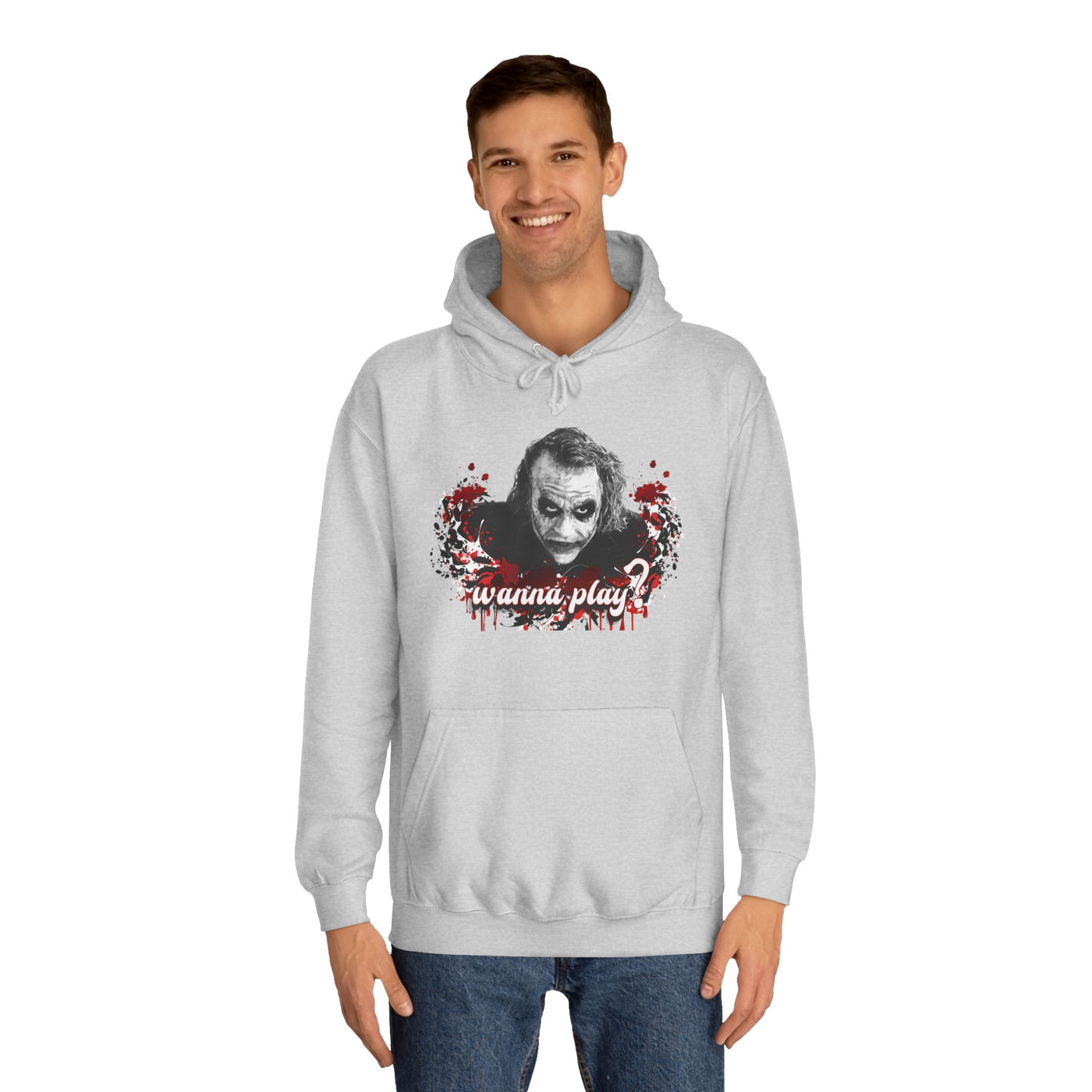 Joker "wanna play" college hoodie