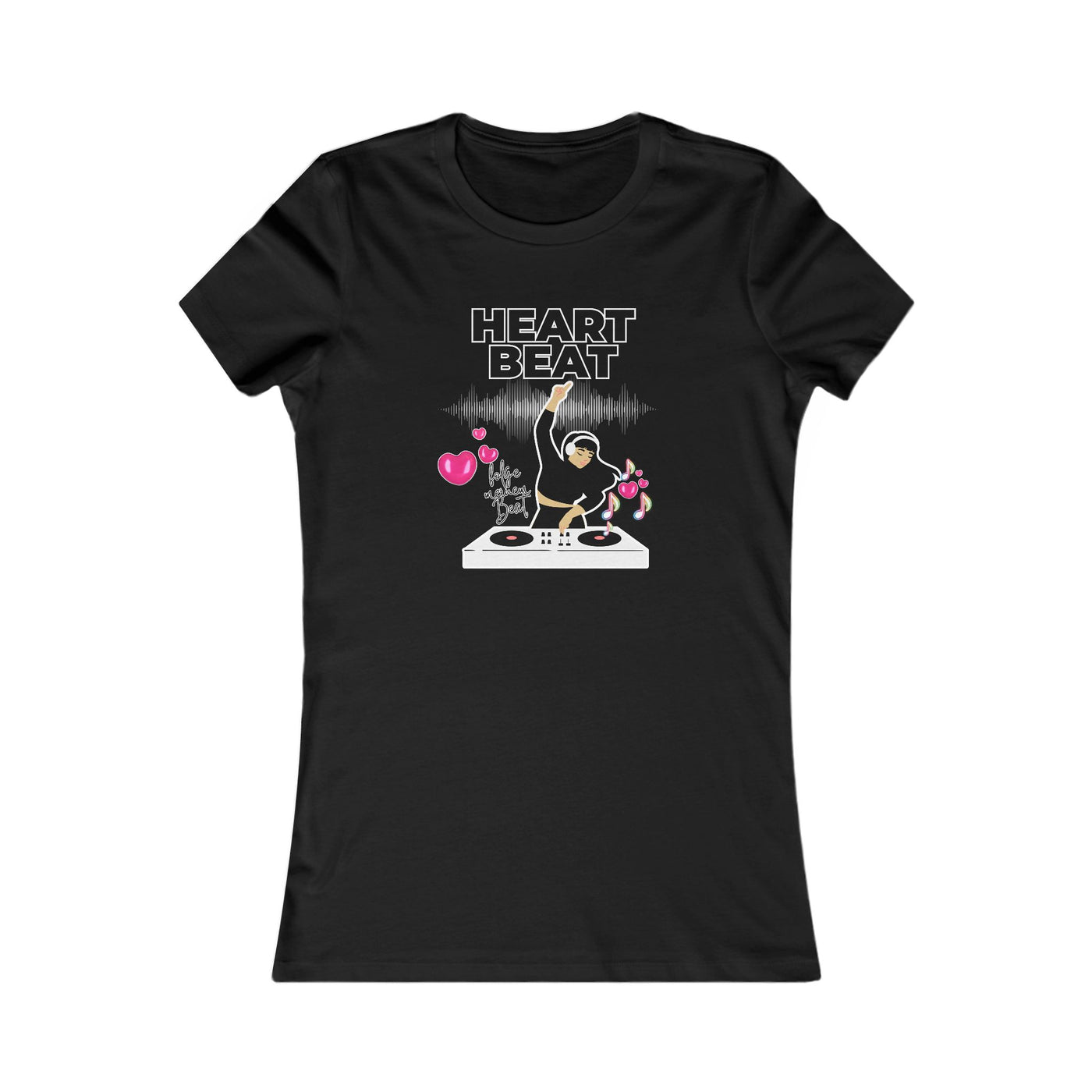 Heart Beat Graphic Tee – Perfect for Music Lovers &amp; Festivals