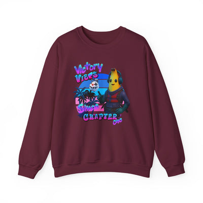 Victory Fortnite Vibes Banana Crewneck Sweatshirt - Unisex Heavy Blend
