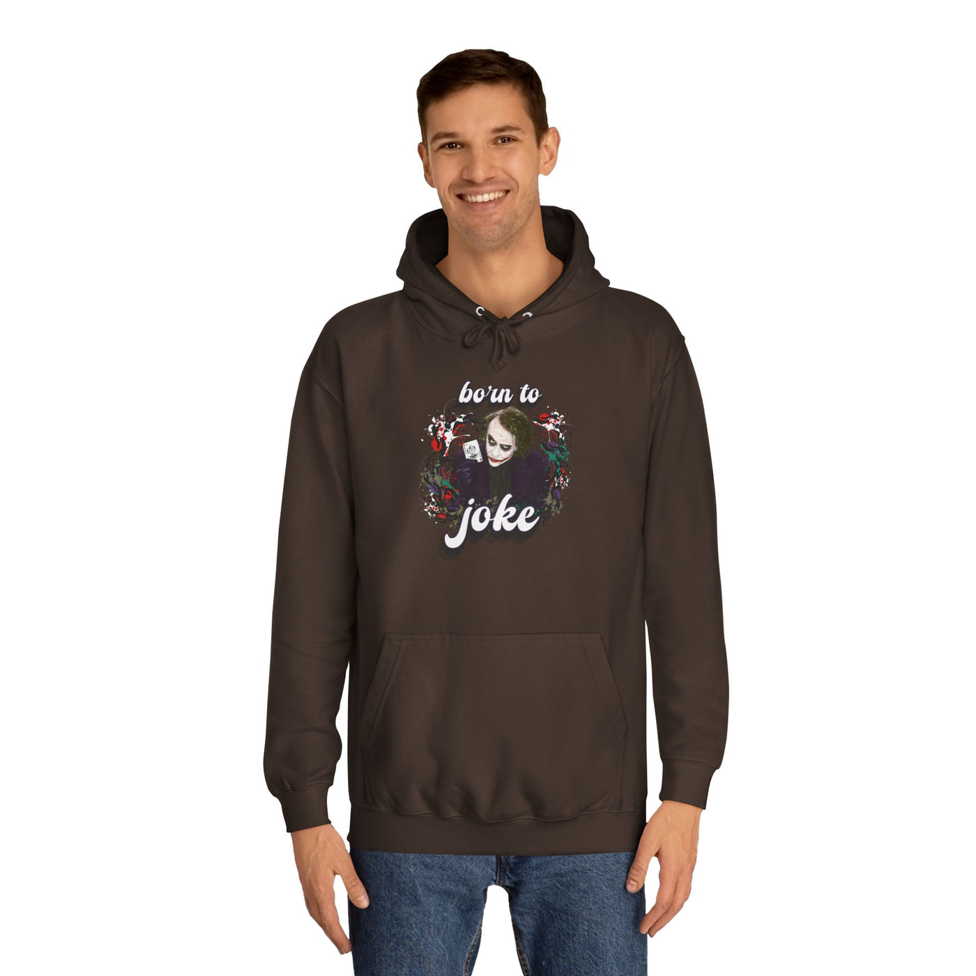 Joker "born to joke" college hoodie