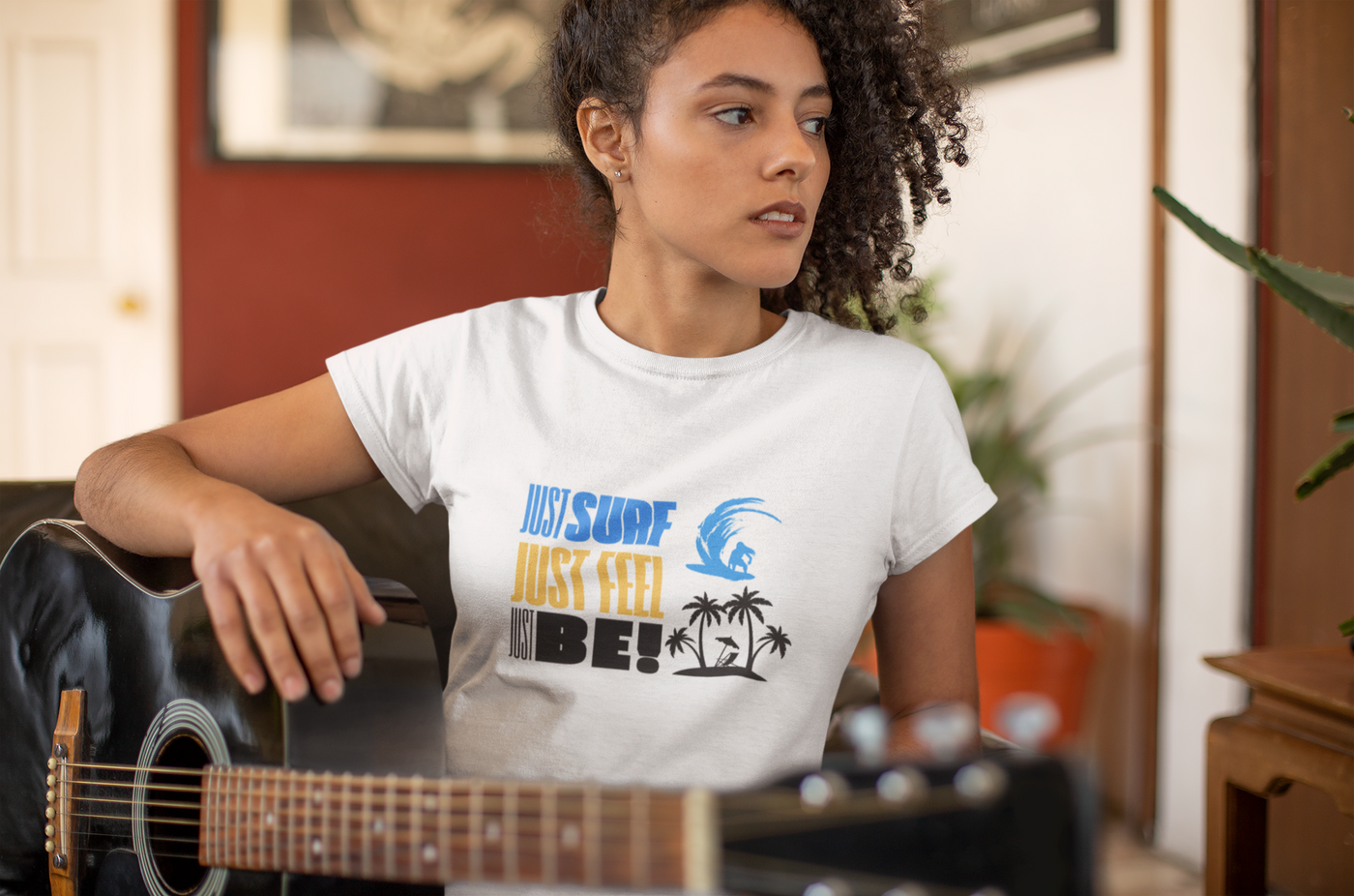 Just Surf Woman Heavy Beach for Surf Lovers