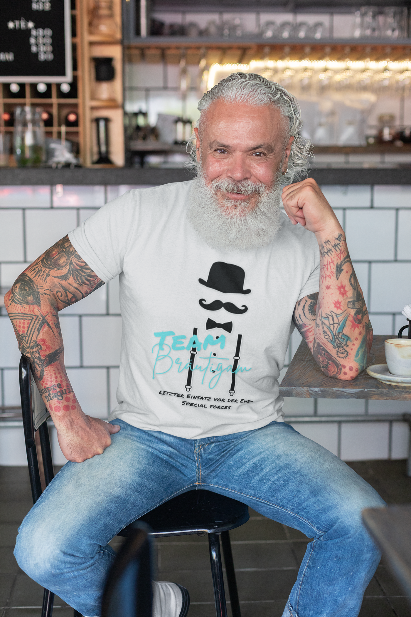 Team Bride Men's Groom "We celebrate the fairytale"