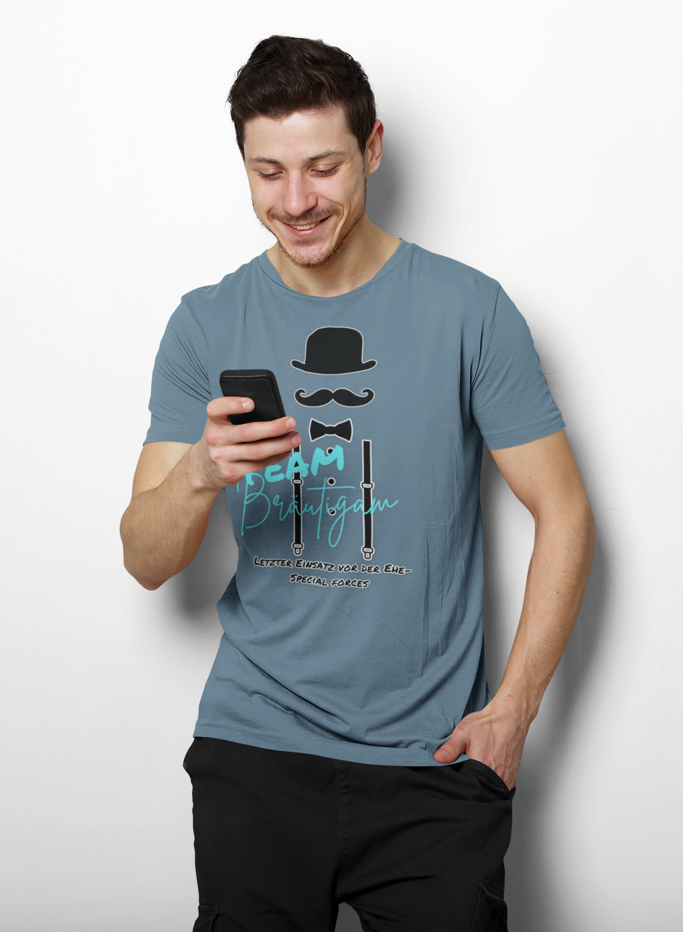 Team Bride Men's Groom "We celebrate the fairytale"