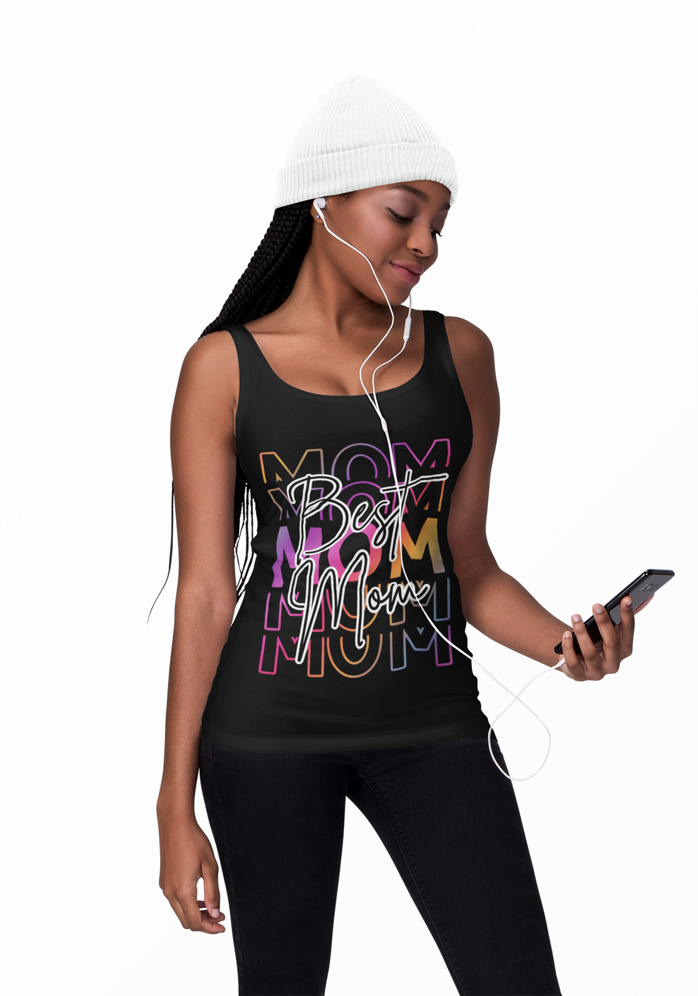 Best Mom Jersey Tank