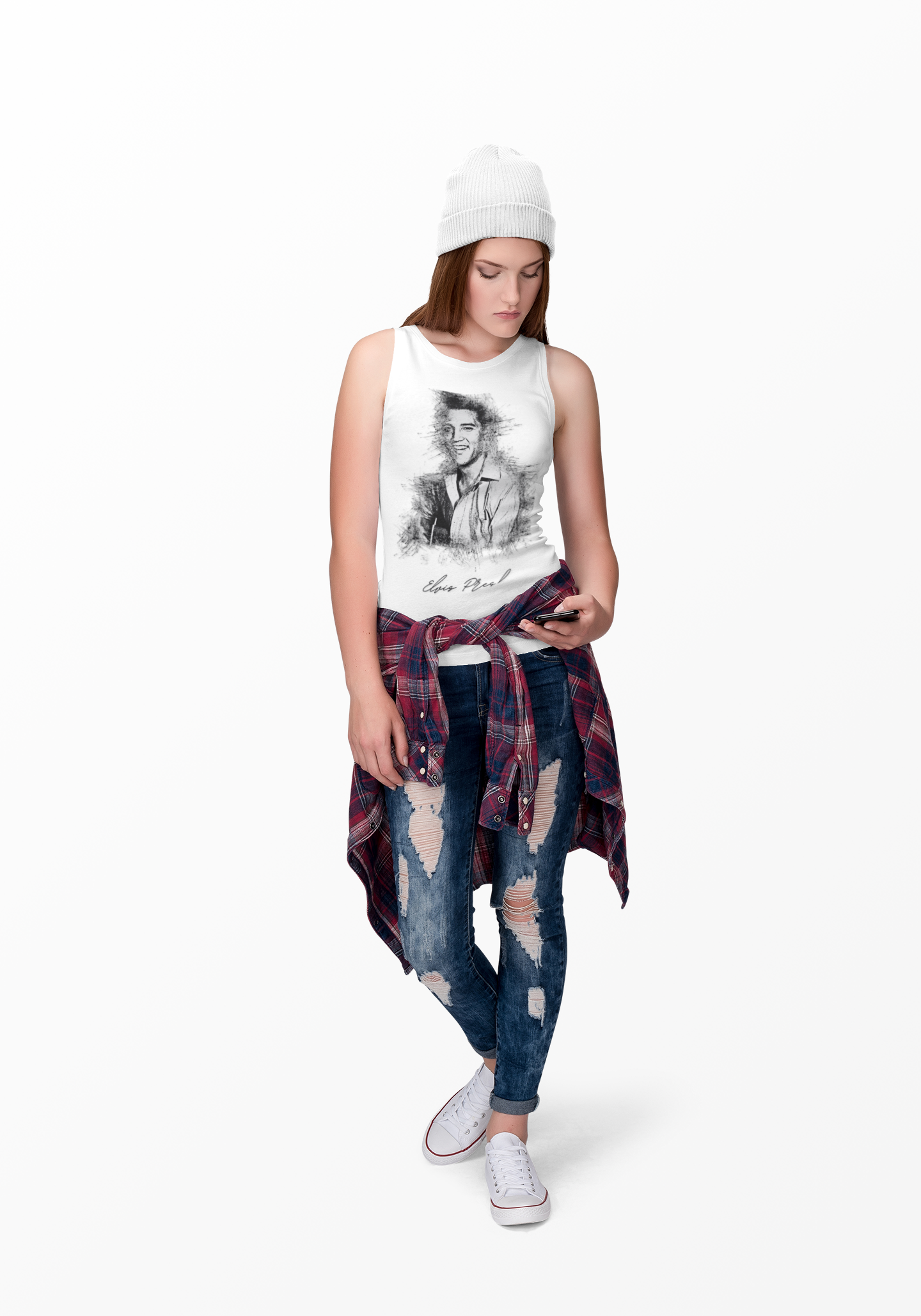 Tank Top - Elvis Presley Inspired Vintage Design
