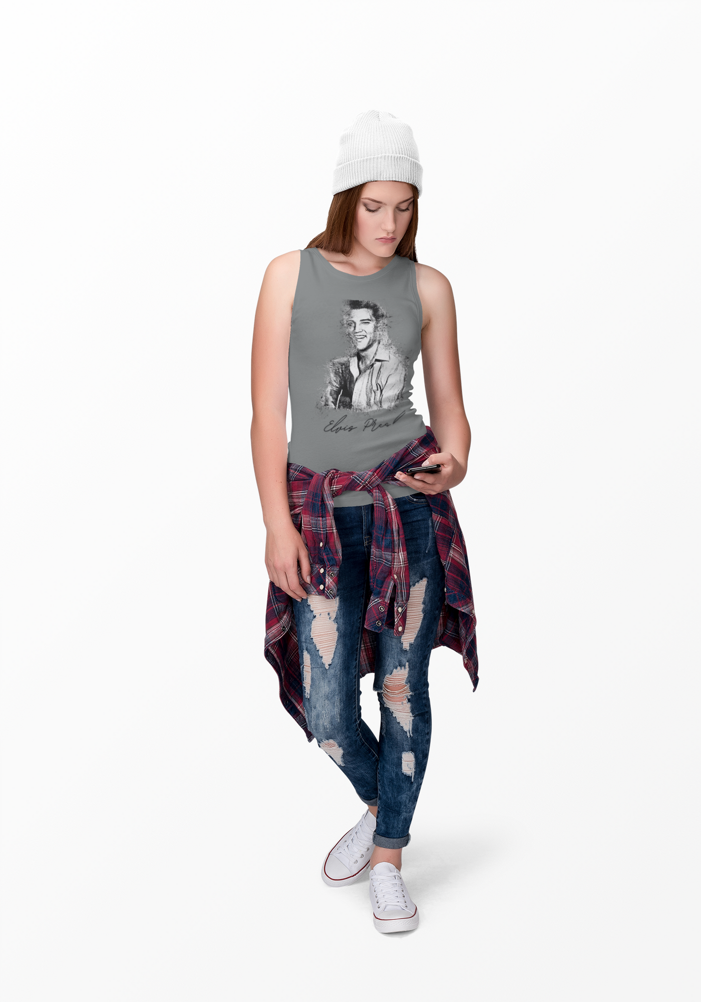 Tank Top - Elvis Presley Inspired Vintage Design