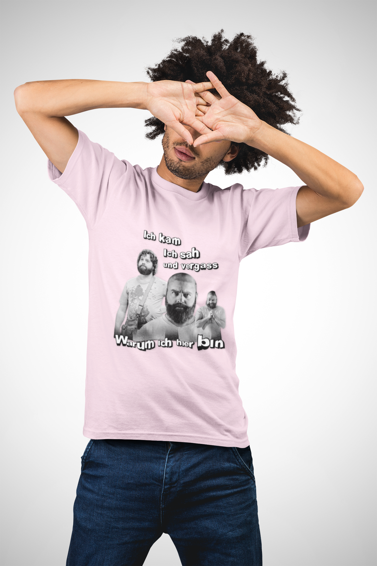 T ShirtUnisex Witz  Alan Garner– Ich kam ich sah und vergaß - Warum ich hier bin!