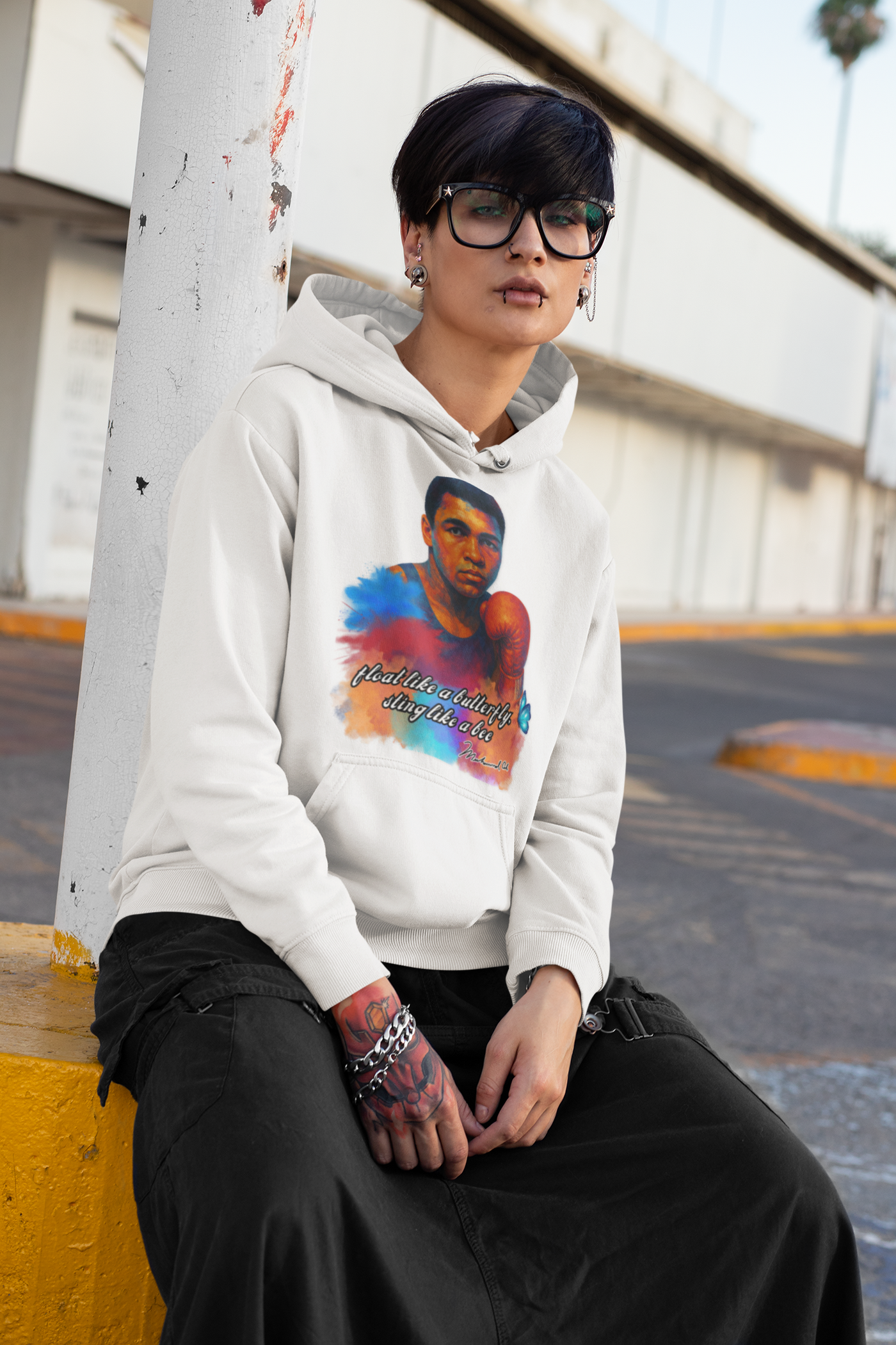 Inspirational Muhammad Ali Hoodie - Unisex Float like a butterfly and sting like a bee