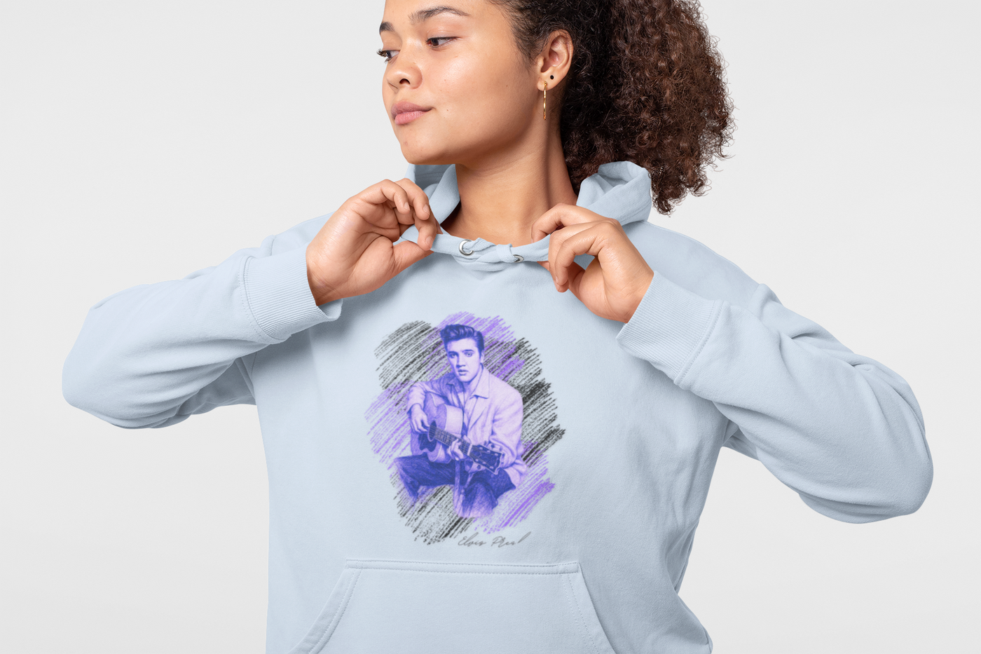 Elvis Presley Vintage-Inspired Unisex Hooded Sweatshirt