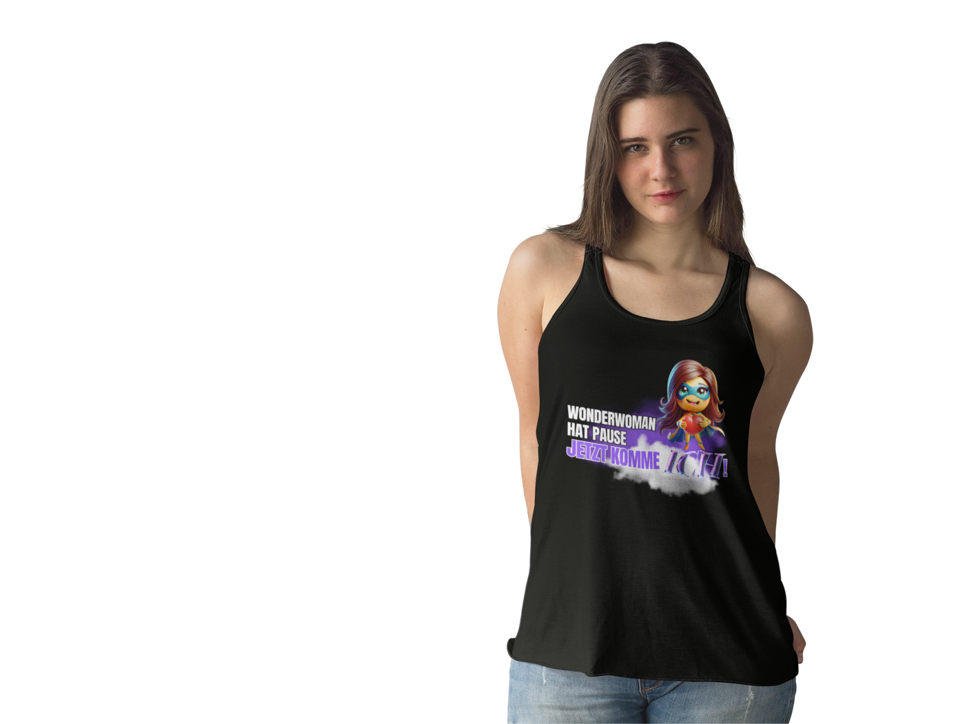 Funny Wonder Woman Unisex Jersey Tank - Perfect for Fitness and Casual Wear