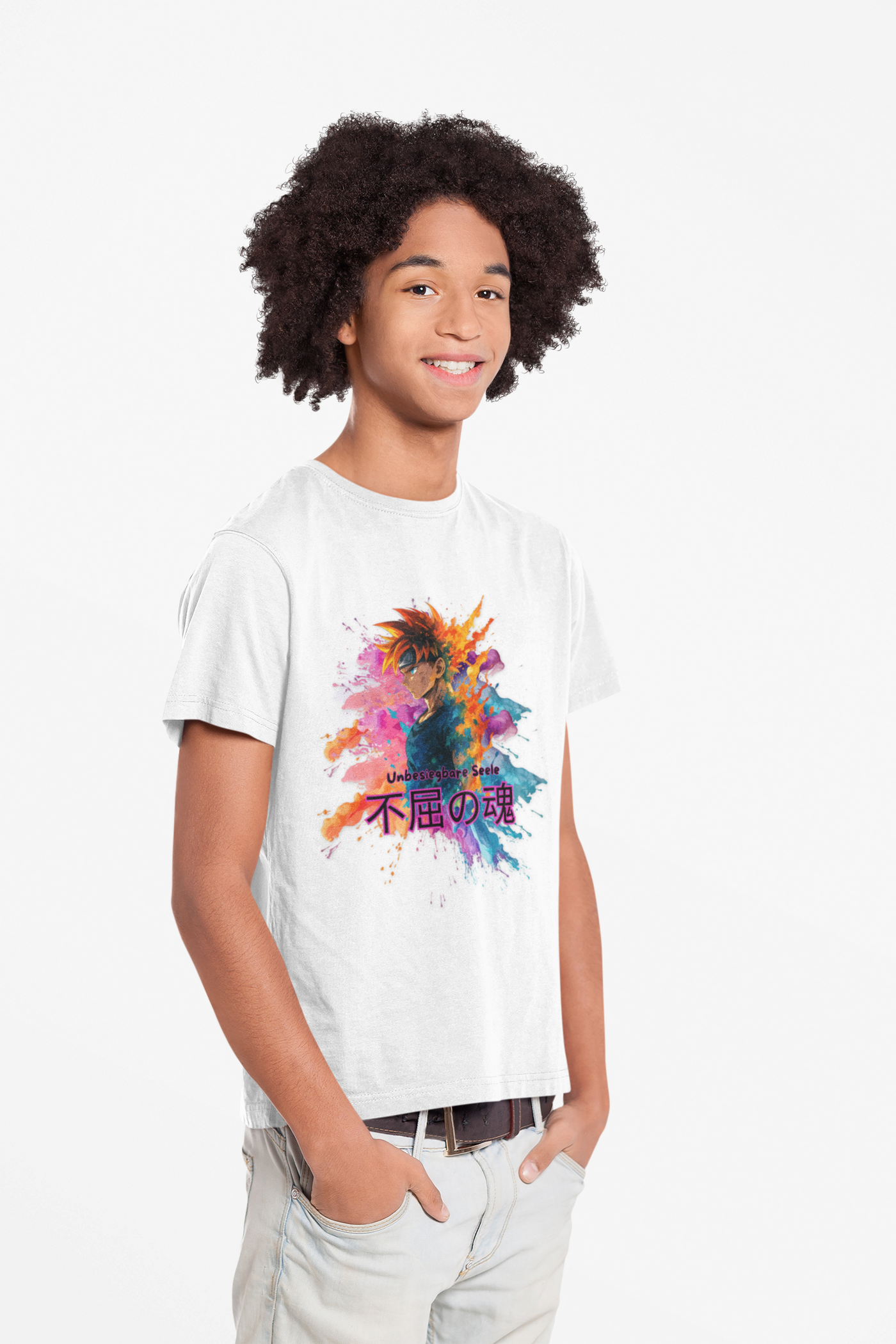 Vibrant Anime Art Unisex Cotton Crew Tee