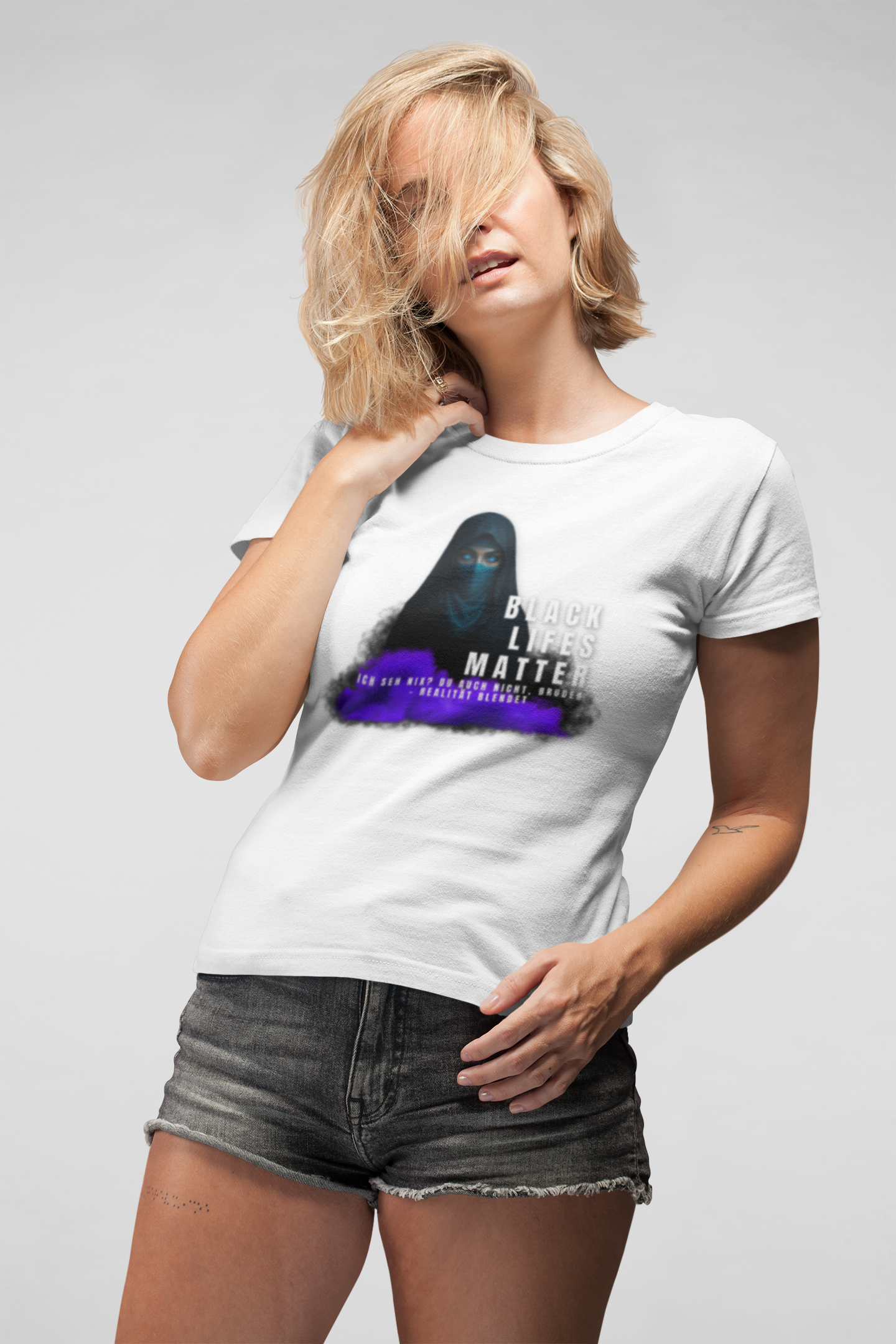 Black life matters -Ich seh nix- du auch nicht Bruder- Realität blendet- Statement  Shirt