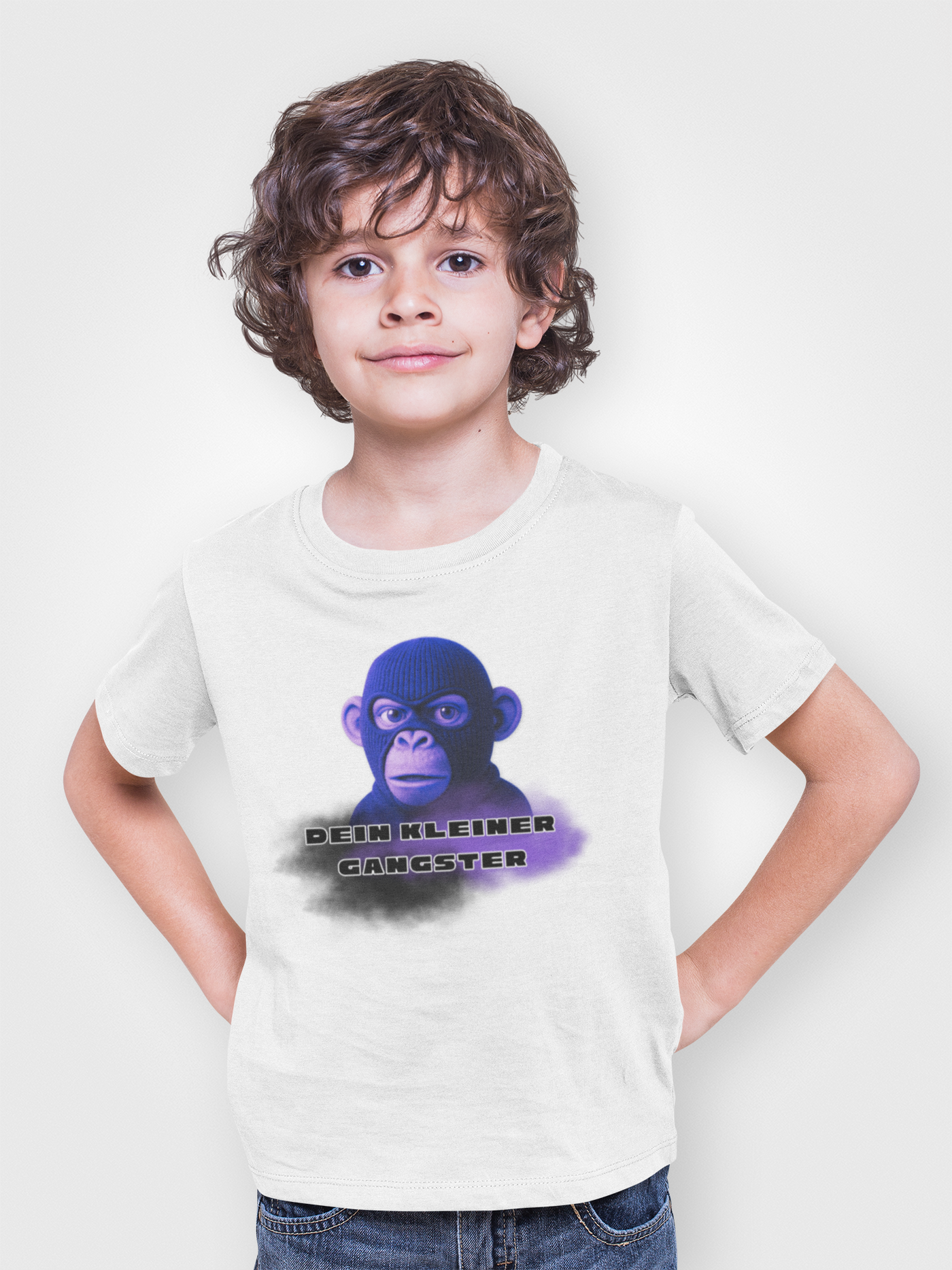 Kids Softstyle Tee - 'Little Gangster' Graphic Tee for Fun and Playful Kids