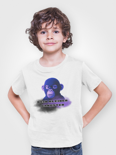 Kids Softstyle Tee - 'Little Gangster' Graphic Tee for Fun and Playful Kids