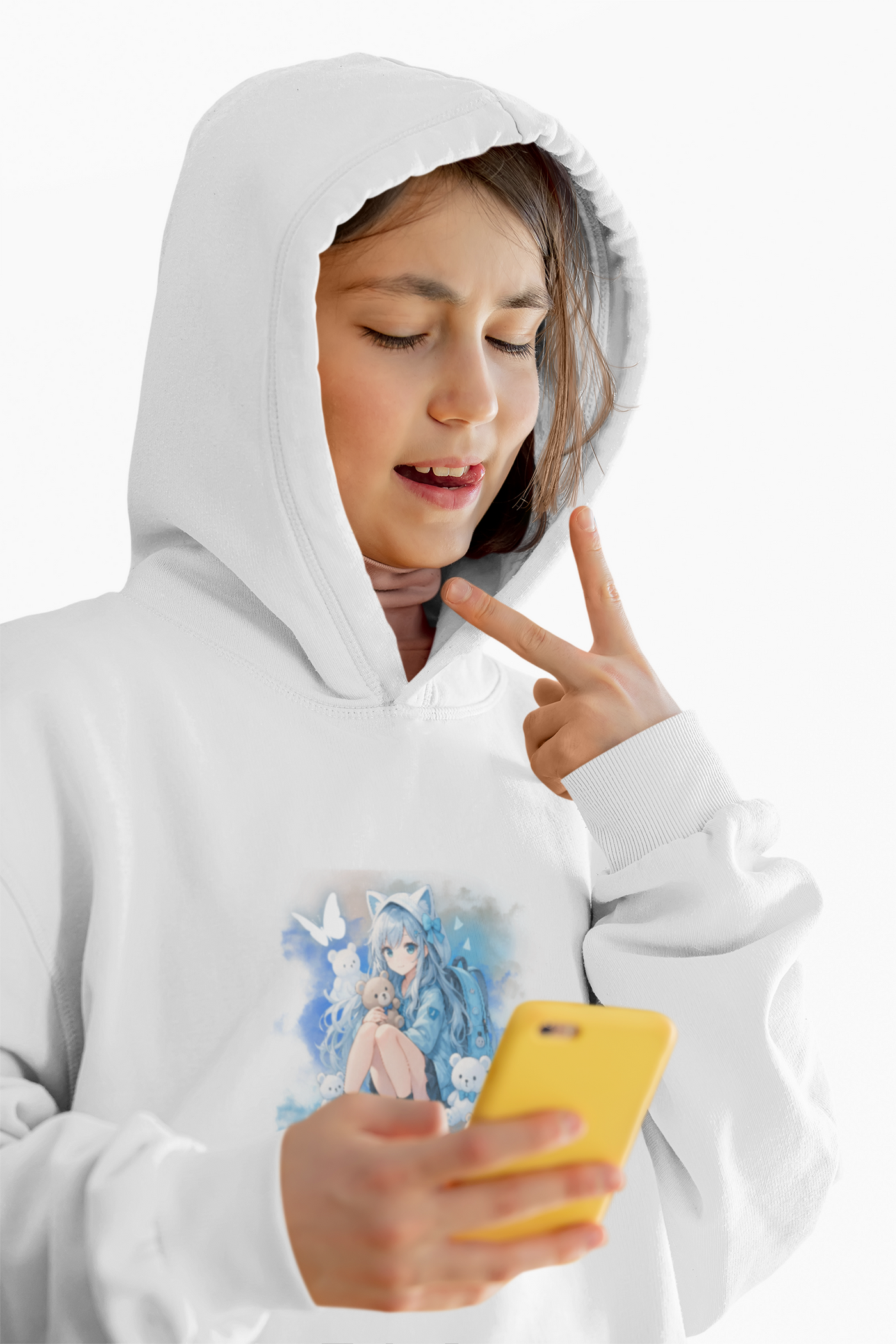 Anime Hoodie Kids - Within Darkness there is a light- 