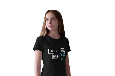 Kids Softstyle Tee - "Believe in YOU" Design for Everyday Wear