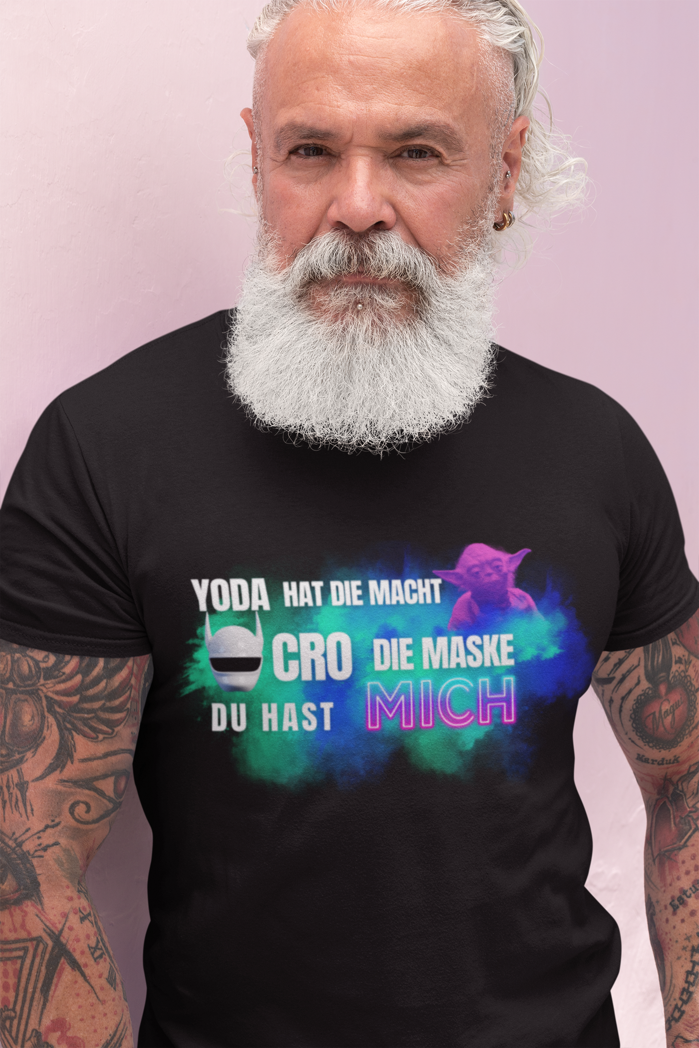 Funny Star Wars Yoda Quote Unisex T-Shirt - Yoda hat die Macht. Cro die Maske. Du hast… MICH.