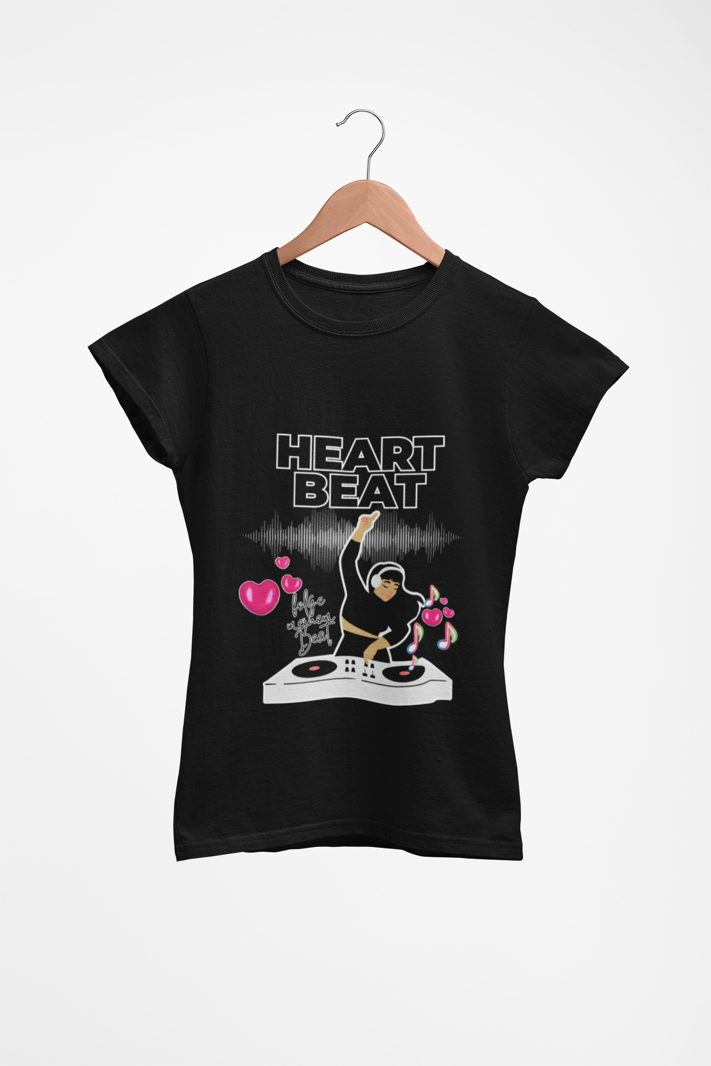 Heart Beat Graphic Tee – Perfect for Music Lovers &amp; Festivals