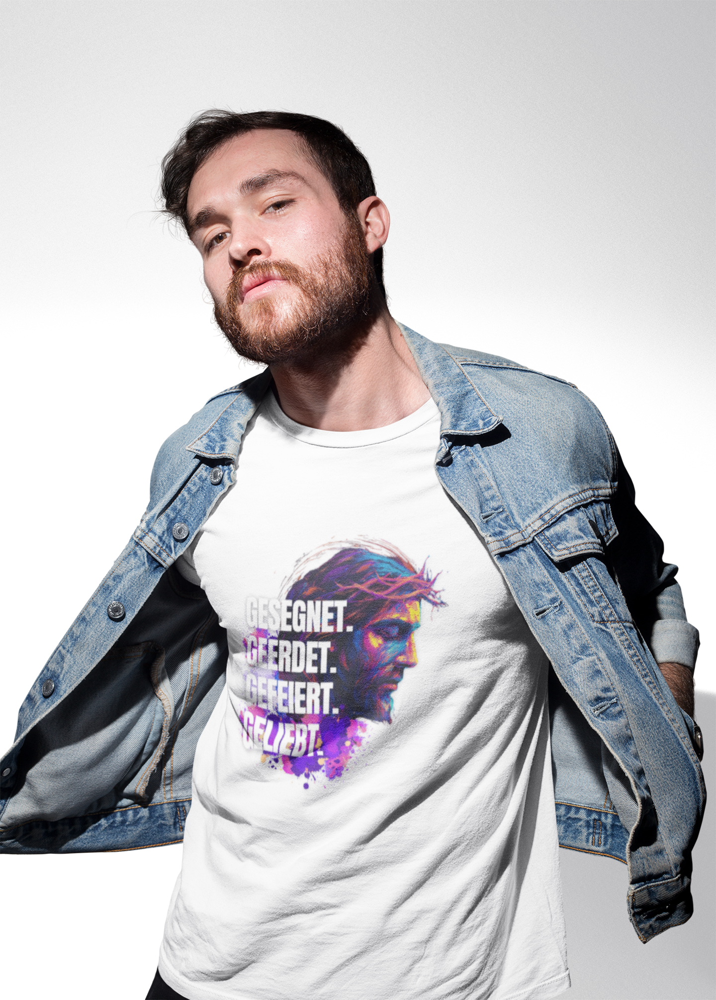 Gesegnet. Geerdet. Gefeiert. Geliebt - Jesus Shirt