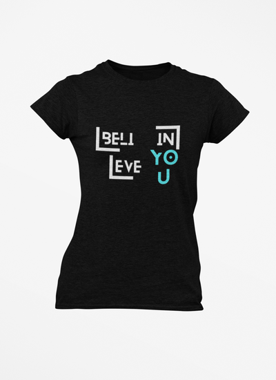 Inspirational Women's Softstyle Tee - 'Believe in You'