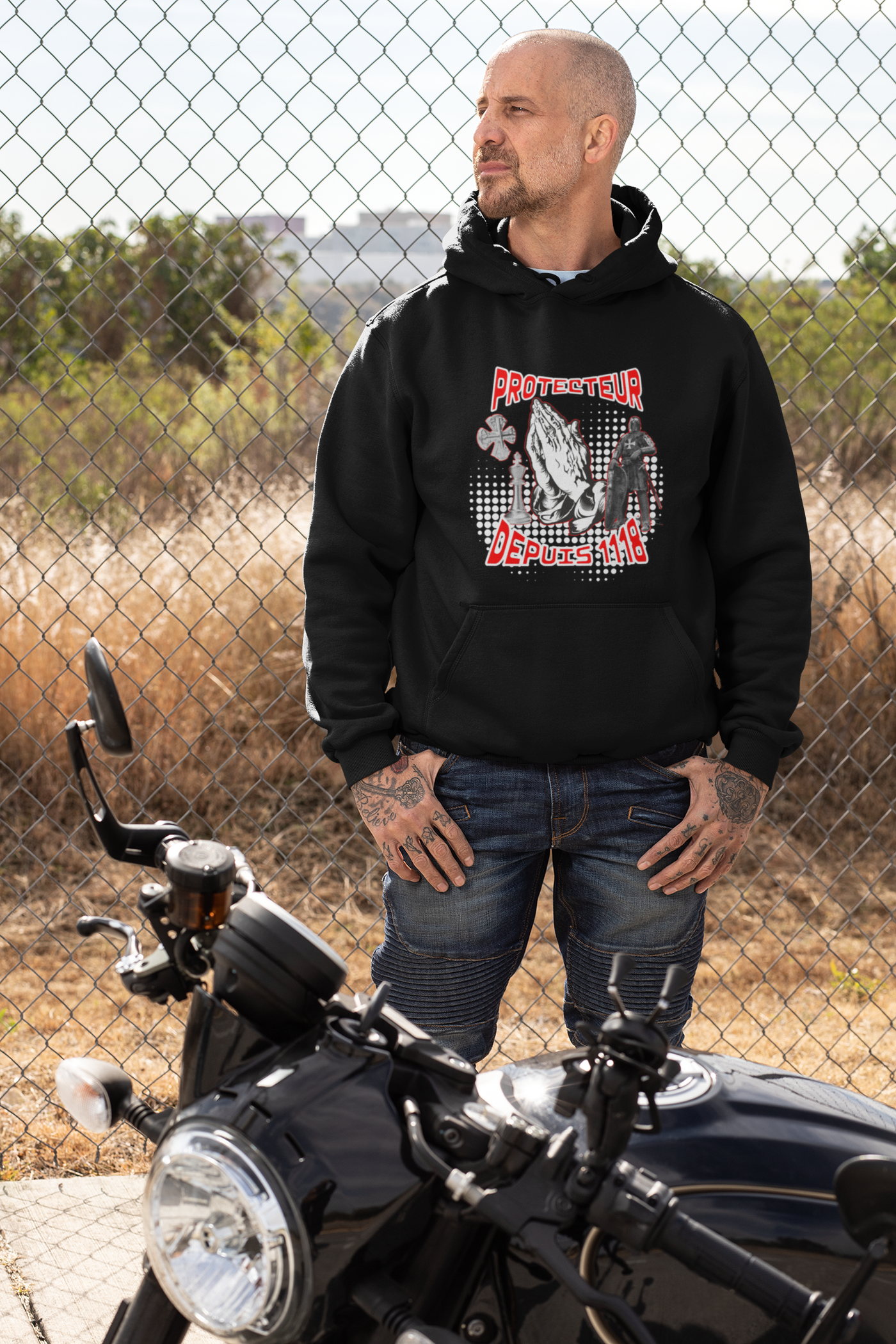 Protecteur depuis 1118 - Cute Unisex Hoodie